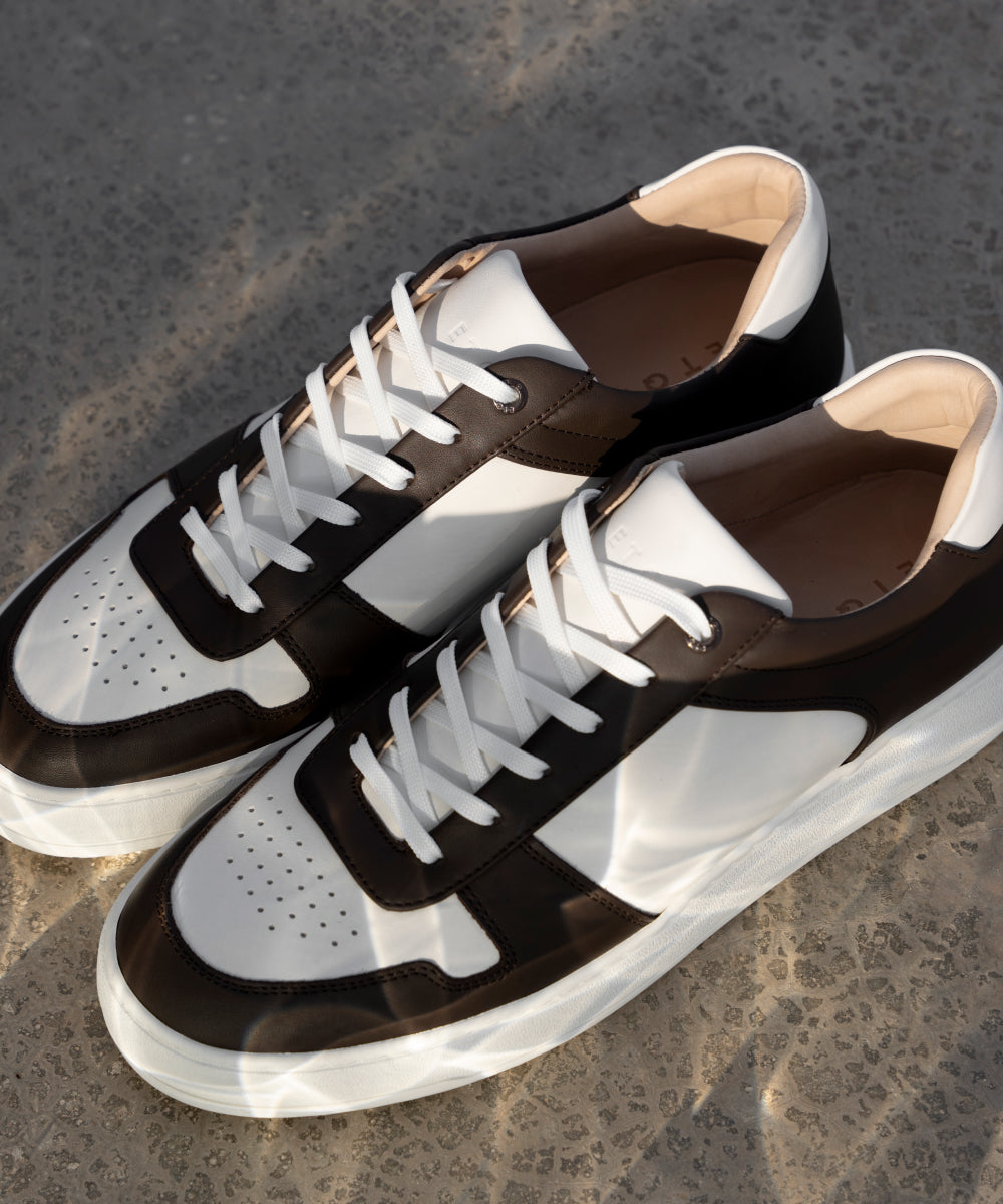 LT 07 Premium Nappa White / Chocolate