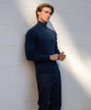 SW 05 Tailored Half Zip Blueberry