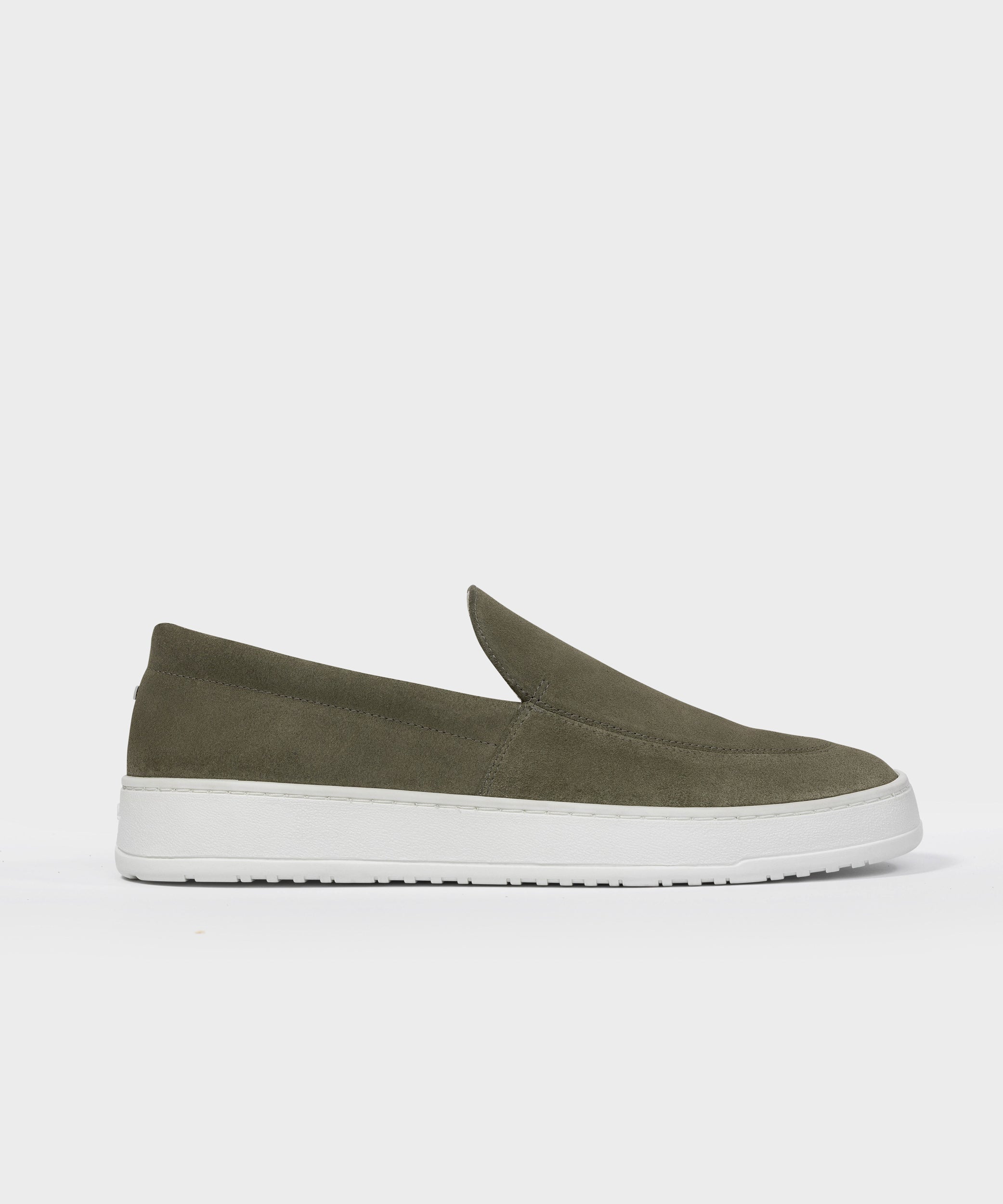 Loafers Men Suede Green - LS 01 Vetiver Green
