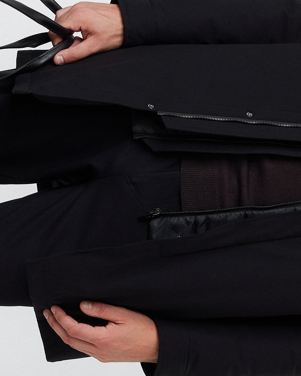 JC 01 Modular Trenchcoat Black