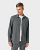 OS 01 Essence Anthracite – overshirt in grey stretch twill, photo 2