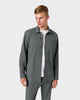 OS 01 Essence Anthracite – overshirt in grey stretch twill, photo 2