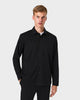OS 01 Essence Black – overshirt in black stretch twill, photo 2