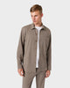 OS 01 Essence Desert Taupe – overshirt in taupe stretch twill, photo 4