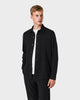OS 01 Essence Black – overshirt in black stretch twill