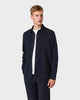 OS 01 Essence Blueberry – overshirt in blue stretch twill, photo 2