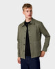 OS 03 Twill Money Green – overshirt in green washed cotton twill, photo 2