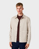OS 03 Twill Sand – overshirt in beige washed cotton twill, photo 2