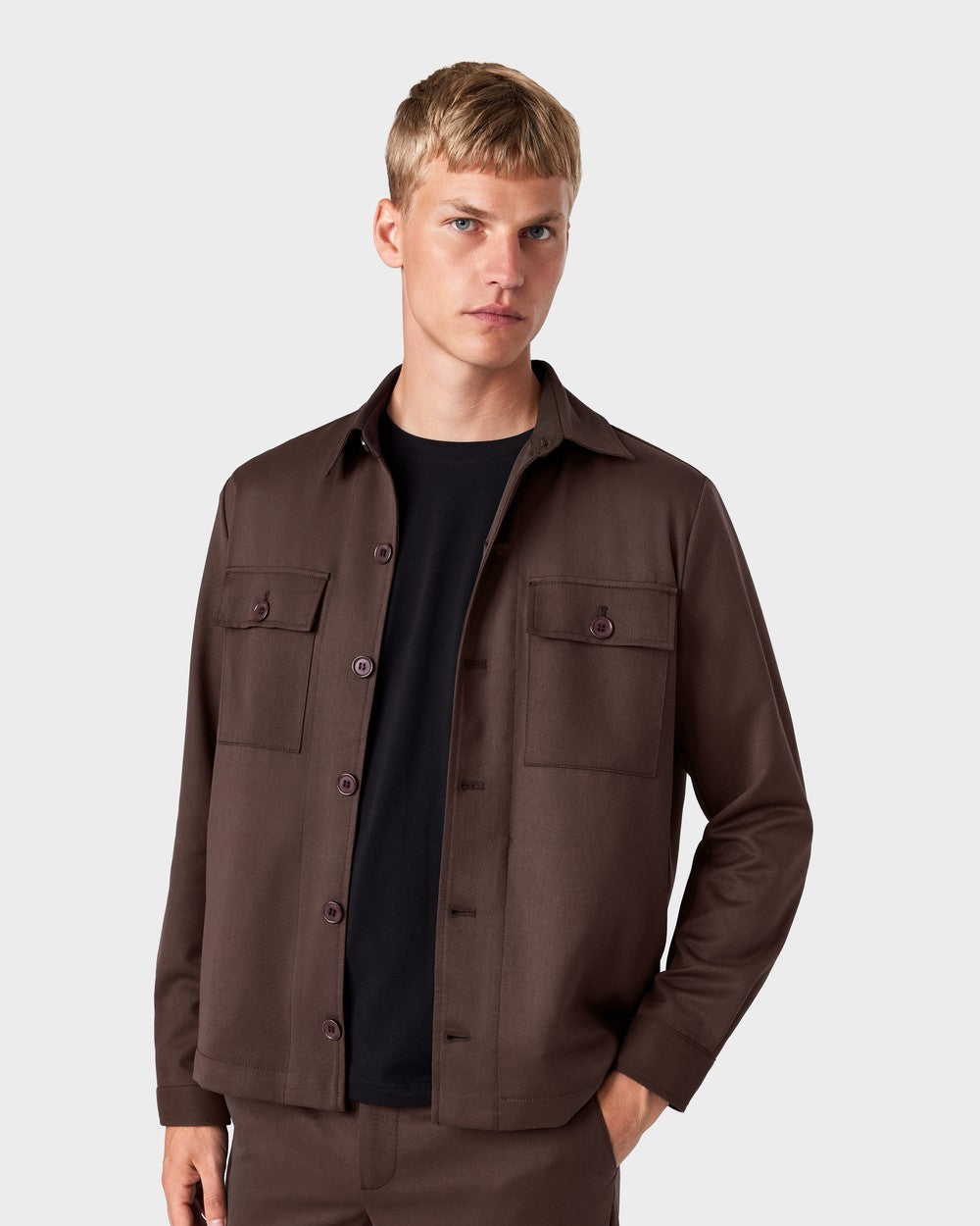 OS 02 Essence 2.0 Chocolate – overshirt in brown, photo 1