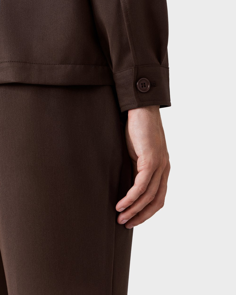 OS 02 Essence 2.0 Chocolate – overshirt in brown, photo 6