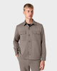 OS 02 Essence 2.0 Desert Taupe – overshirt in taupe, photo 3