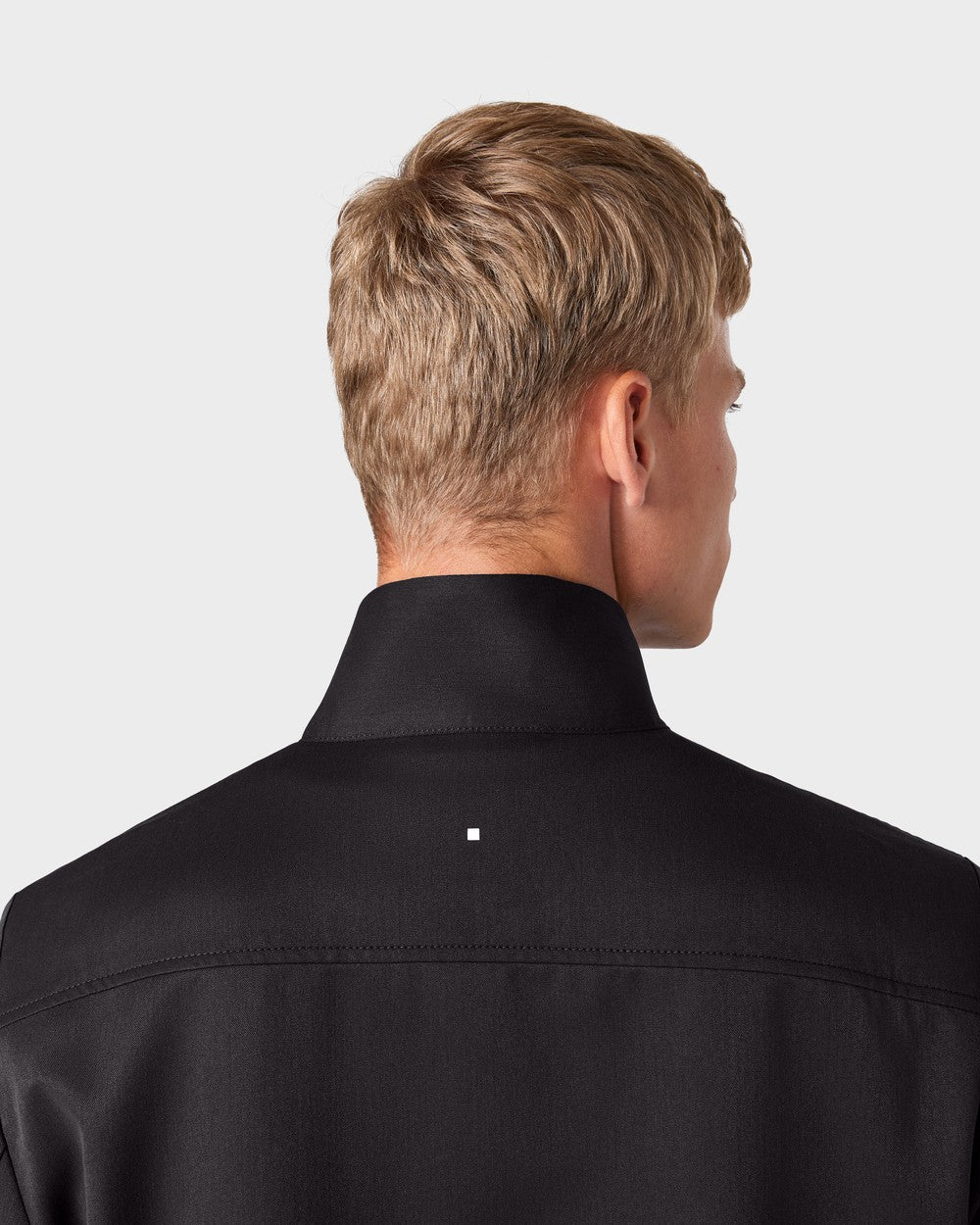 OS 02 Essence Zipped Black – zip overshirt in black, photo 4