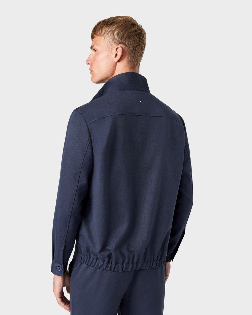 OS 02 Essence Zipped Blueberry – zip overshirt in blue, photo 2