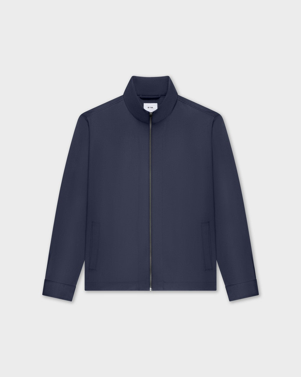 OS 02 Essence Zipped Blueberry – zip overshirt in blue, photo packshot
