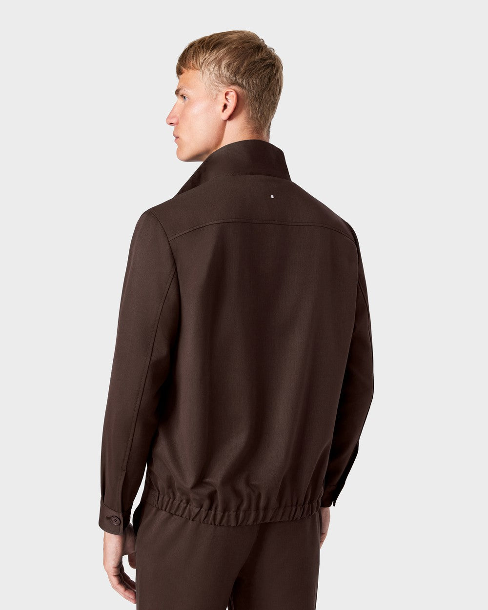 OS 02 Essence Zipped Chocolate – zip overshirt in brown, photo 2
