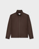 OS 02 Essence Zipped Chocolate – zip overshirt in brown, photo packshot