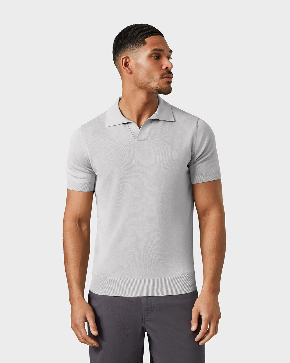 PO 05 Tailored Buttonless Cement Grey