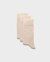 Chaussettes Classiques 3-Pack Sand