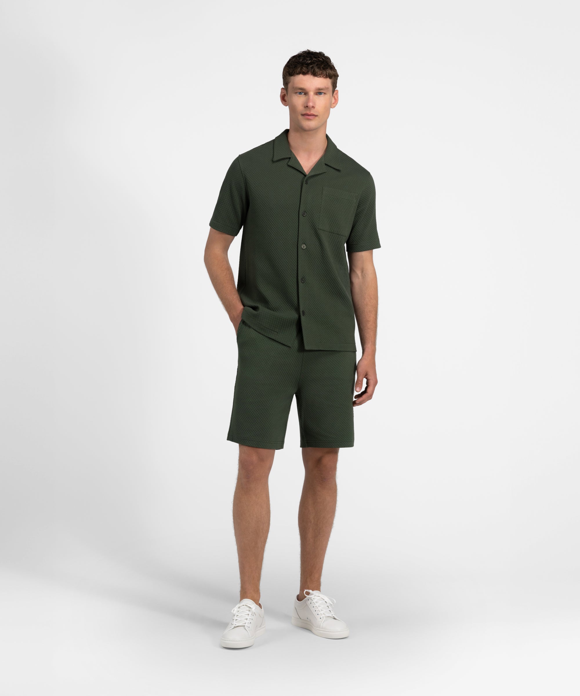 ST 02 Jacquard Forest Green