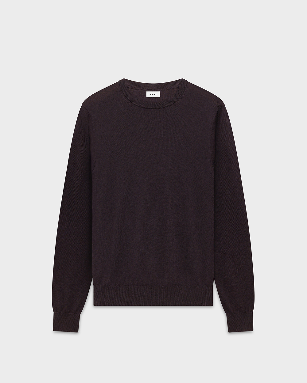 SW 04 Tailored Crewneck Dark Fig