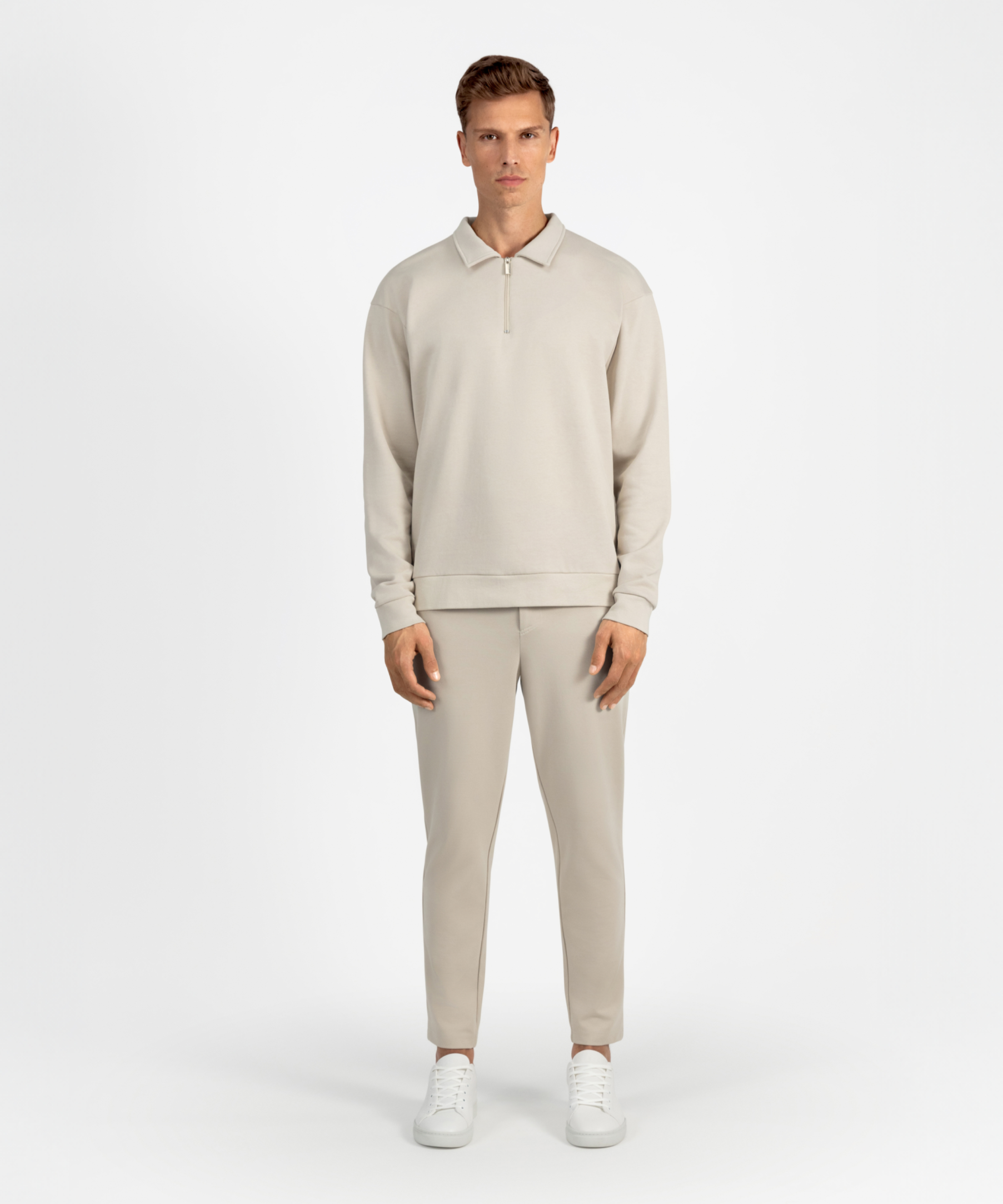 SW 02 Essence Half Zip Sand
