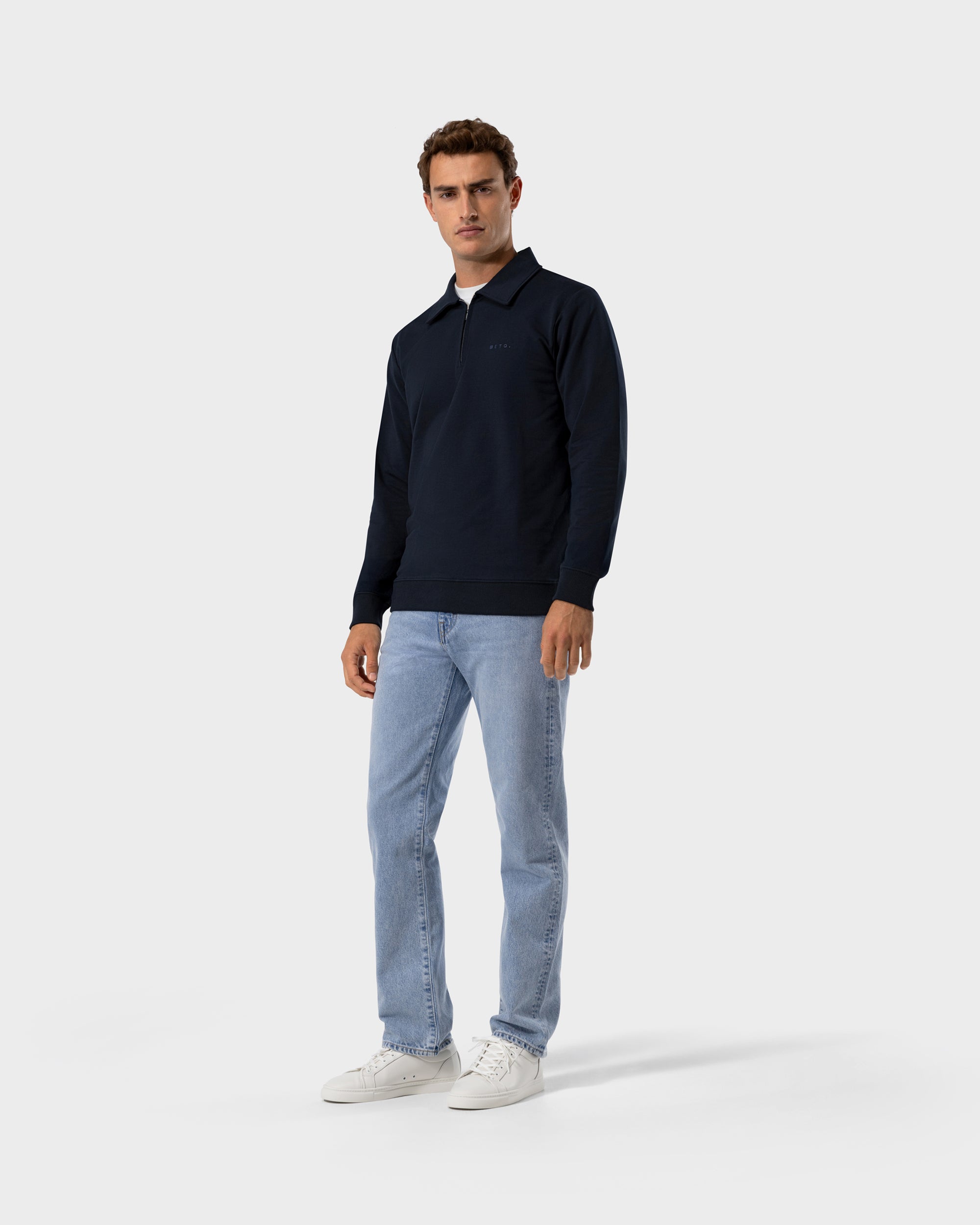 SW 02 Marked Half Zip Blueberry 2.0