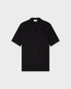 SH 04 Jacquard Black – short sleeve shirt in black cotton jacquard