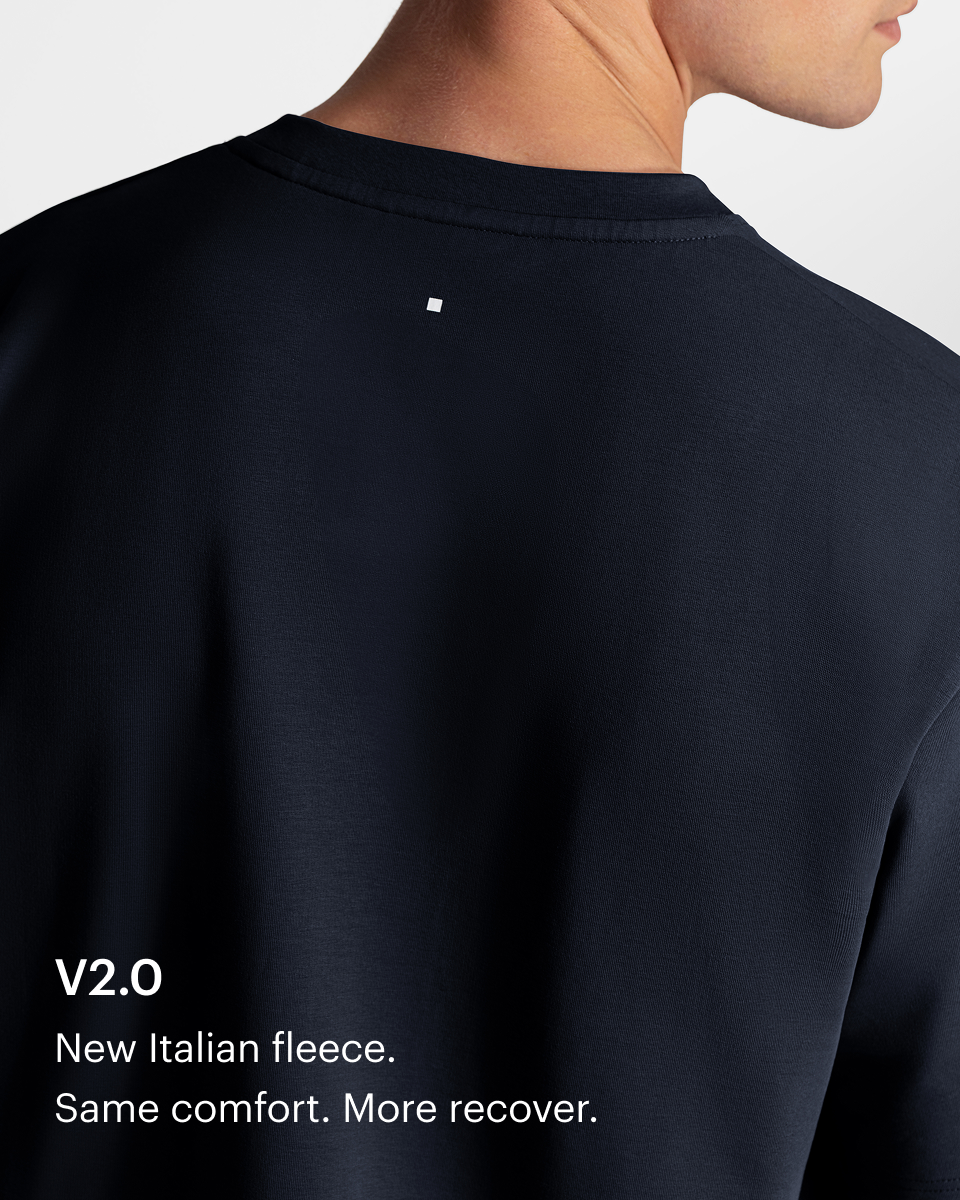 TS 01 Essence Oversized Heavyweight Blueberry 2.0 – t-shirt in blue stretch cotton, photo 6