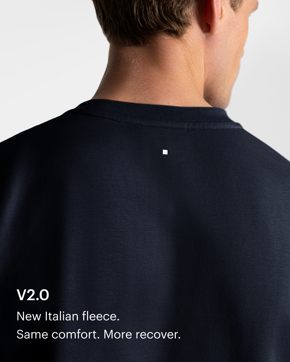 TS 01 Essence Regular Heavyweight Blueberry 2.0 – t-shirt in blue stretch cotton, photo 6