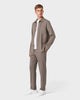 Essence Suit 01 Desert Taupe - TP 01 trouser and OS 01 overshirt worn together - ETQ Amsterdam