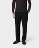 TP 05 Pleated Wide Black – pantalon à pinces noir en Technical Drape Weave, photo 2