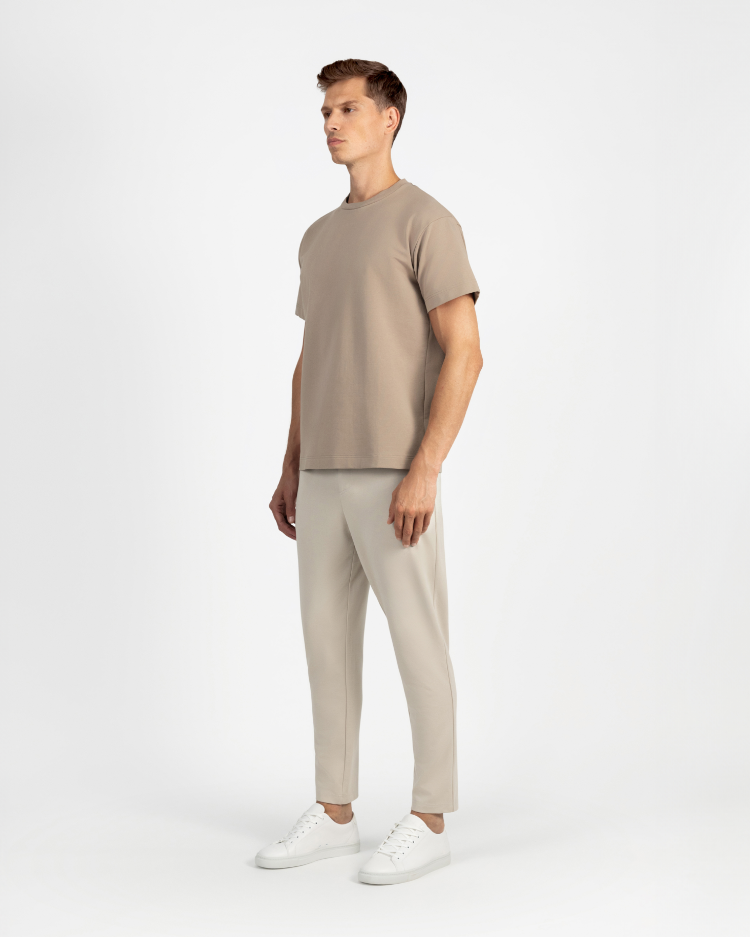 TP 01 Essence Slim Sand 2.0 – trousers in beige Punto di Roma stretch, photo 12