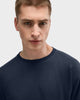 TS 03 Essence Long Sleeve Blueberry – long sleeve t-shirt in blue cotton fleece, photo 3