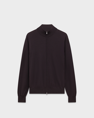 ZS 04 Tailored Cardigan Dark Fig