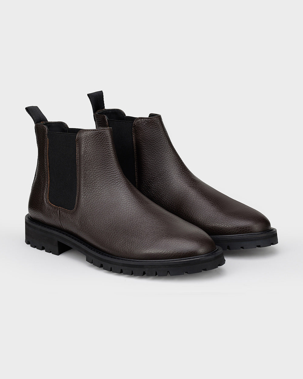 CB 01 Rugged Chocolate – Chelsea boots in brown full grain leather, photo 5
