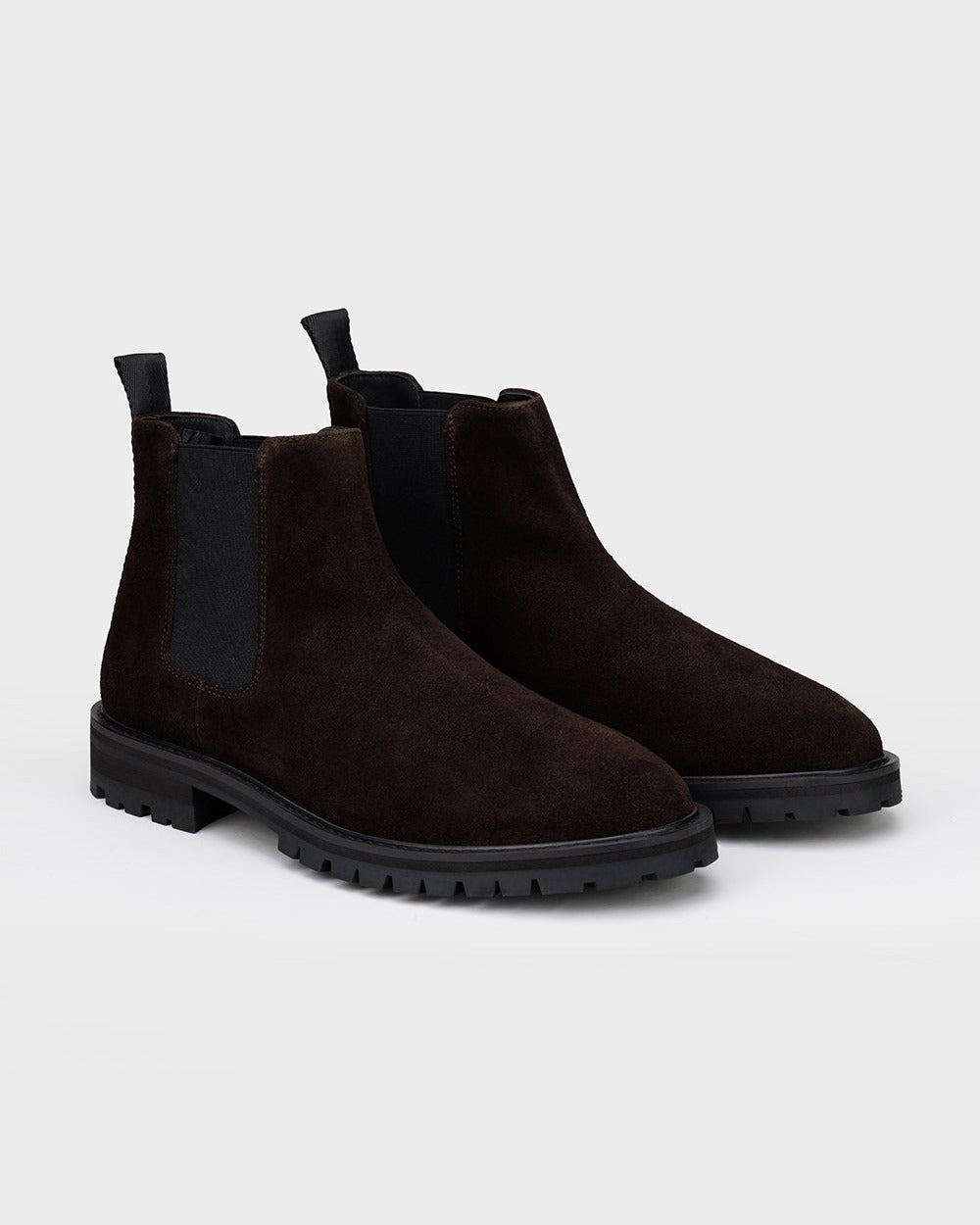 CB 01 Rugged Suede Chocolate – Chelsea boots in brown suede, photo 8