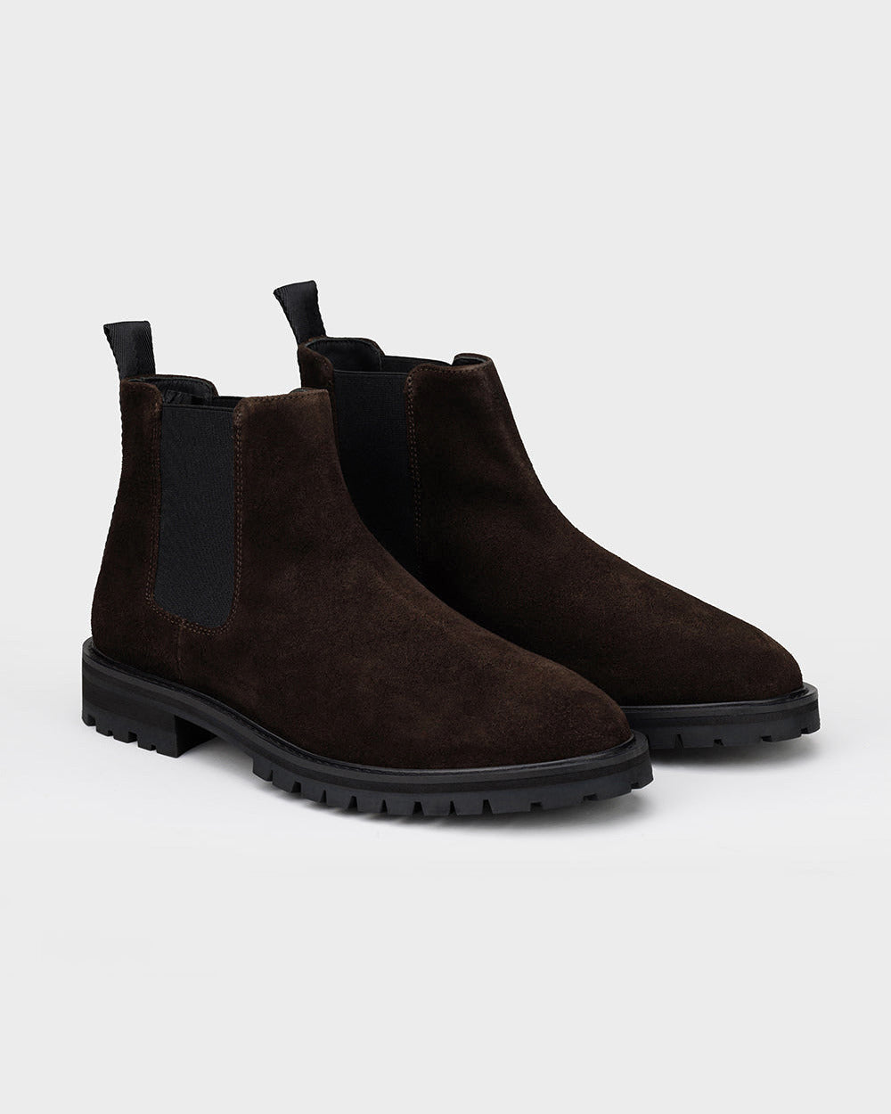 CB 01 Rugged Suede Chocolate – Chelsea boots in brown suede, photo 8