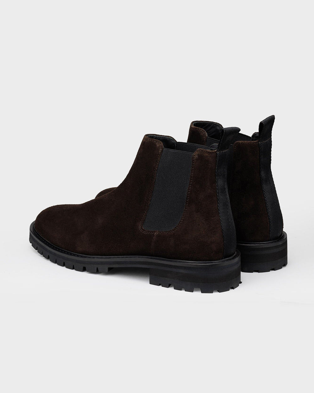 CB 01 Rugged Suede Chocolate – Chelsea boots in brown suede, photo 9