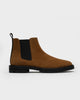 CB 01 Rugged Suede Cognac – Chelsea boots in brown suede