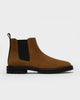 CB 01 Rugged Suede Cognac – Chelsea boots in brown suede