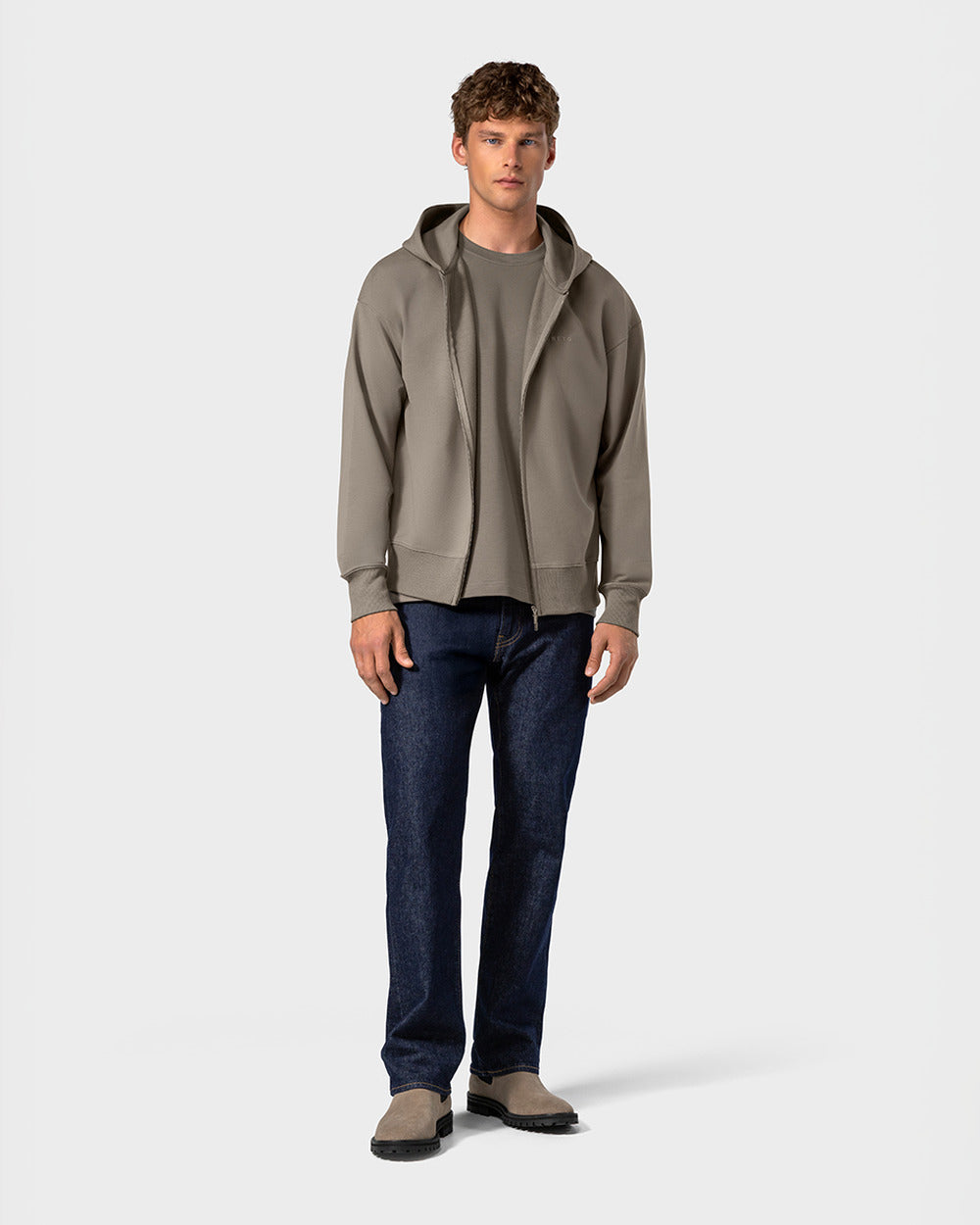 CB 01 Rugged Suede Desert Taupe – Chelsea boots in taupe suede, photo 11