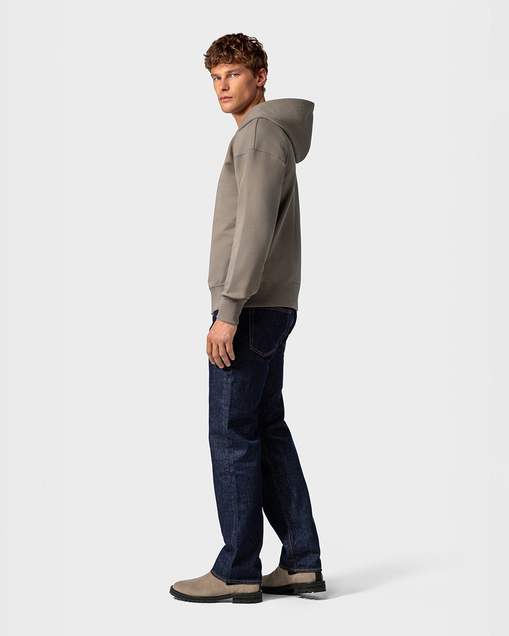 CB 01 Rugged Suede Desert Taupe – Chelsea boots in taupe suede, photo 12