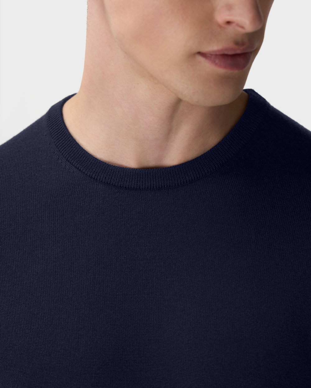SW 04 Tailored Crewneck Blueberry