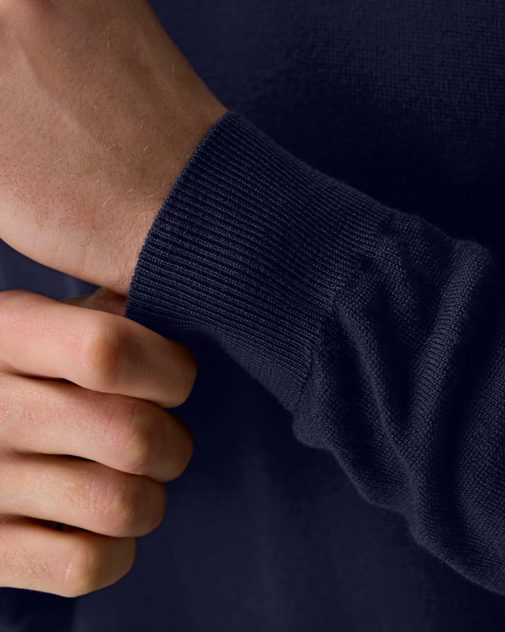 SW 05 Tailored Half Zip Blueberry