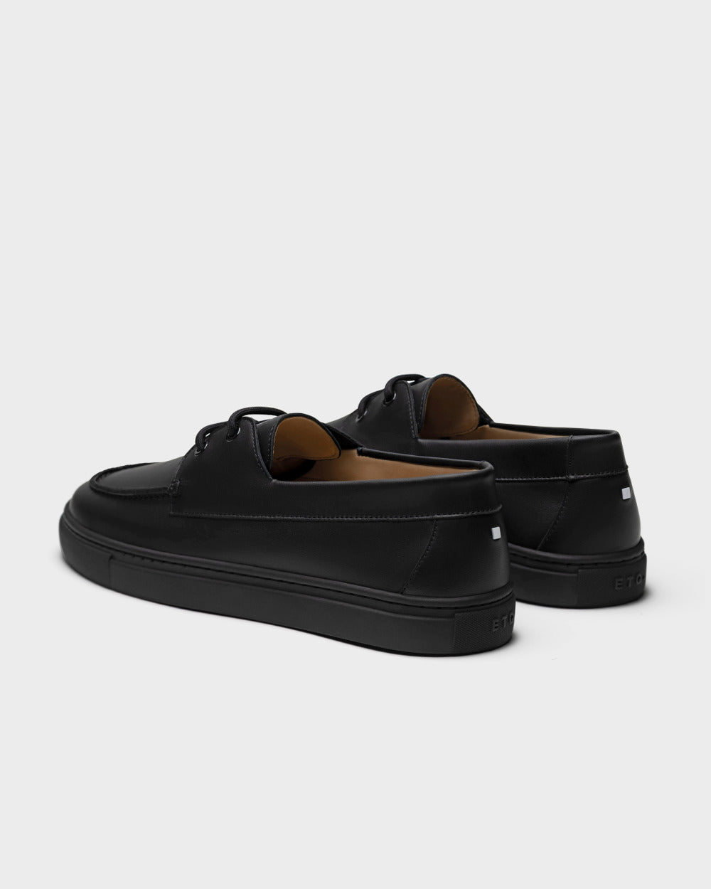 DS 03 All Black – boat shoes in black full grain leather, photo 17