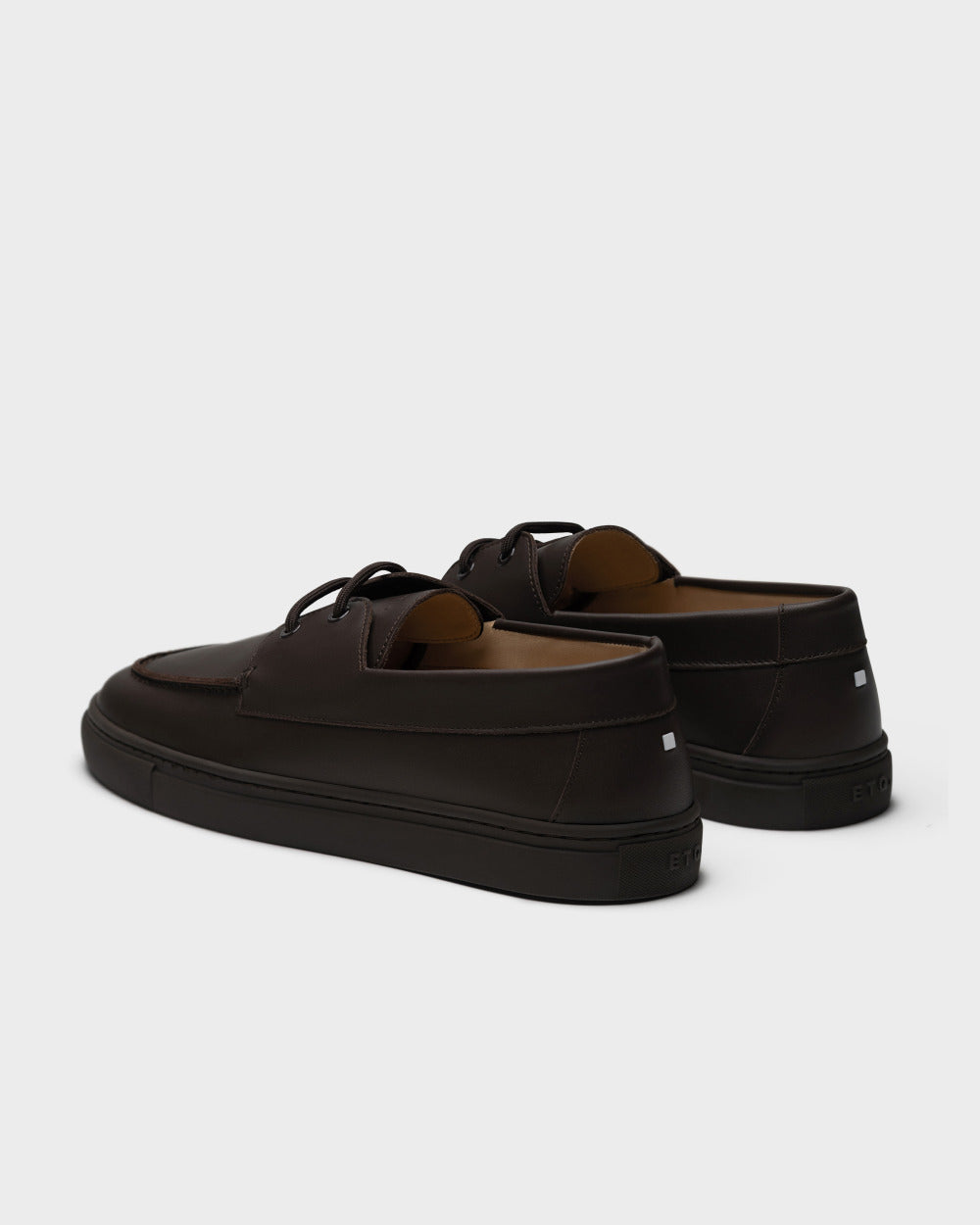 DS 03 All Chocolate – boat shoes in brown full grain leather, photo 15