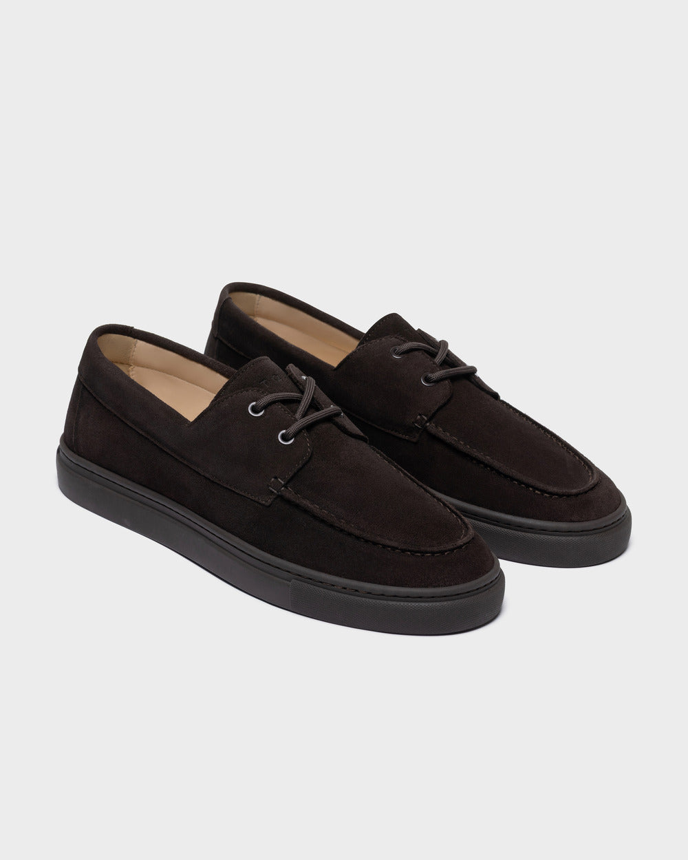 DS 03 Suede All Chocolate – boat shoes in brown suede, photo 5