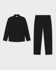 Essence Set 01 Black – co-ord set with overshirt and trousers in black stretch twill