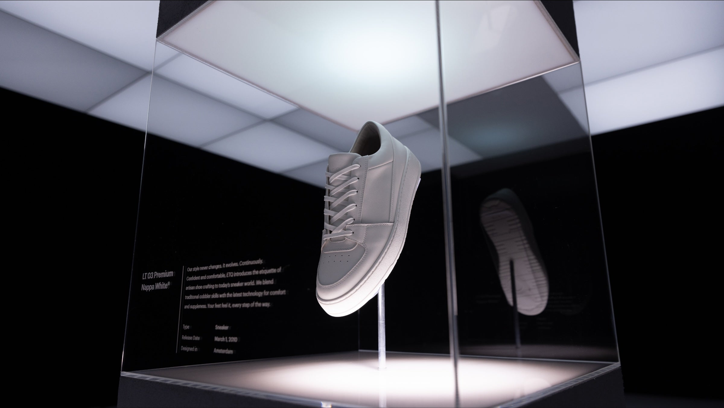 ETQ LT 03 in a museum vitrine, Icons Only