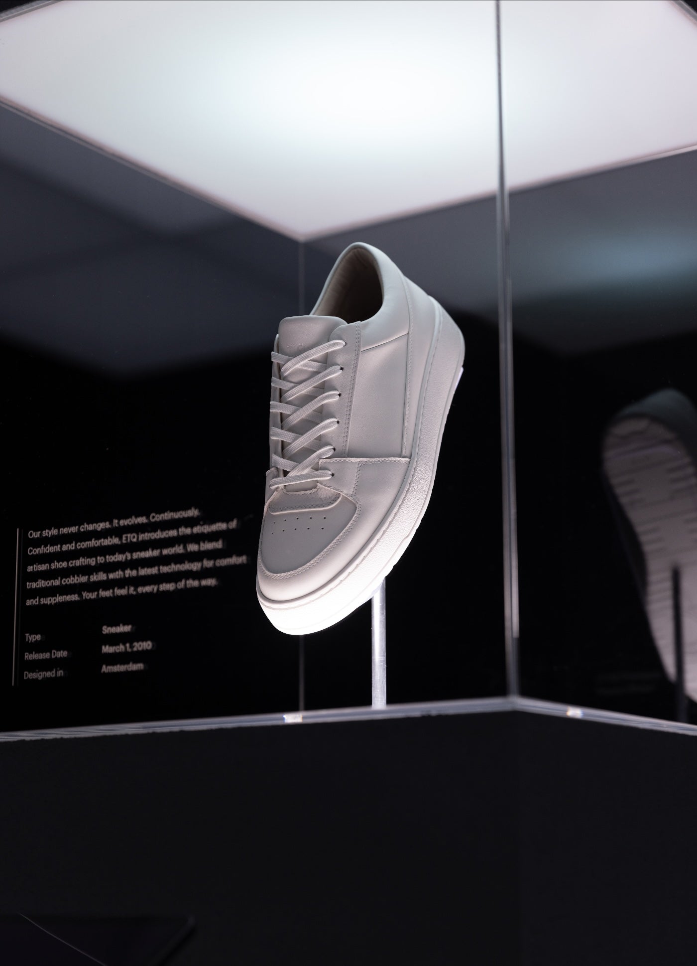 ETQ LT 03 in a museum vitrine, Icons Only